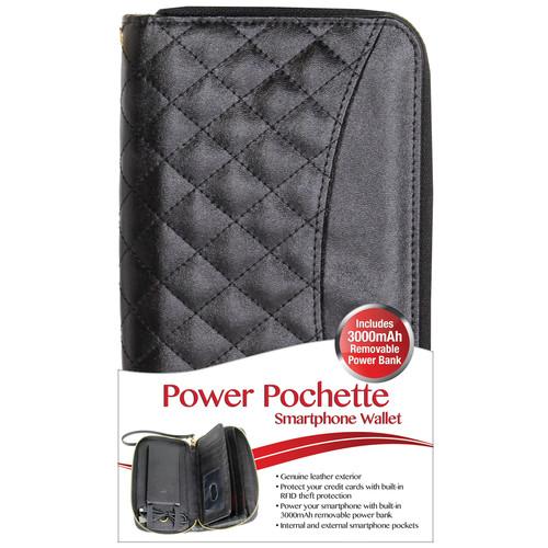 DIGITAL TREASURES Power Pochette Leather Wallet 3000mAh 20857-PG, DIGITAL, TREASURES, Power, Pochette, Leather, Wallet, 3000mAh, 20857-PG