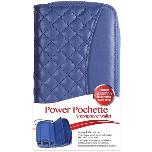 DIGITAL TREASURES Power Pochette Leather Wallet 3000mAh 20857-PG