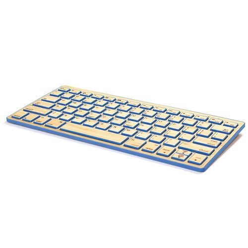 Impecca Bamboo Bluetooth Compact Wireless Keyboard KBB78BTG