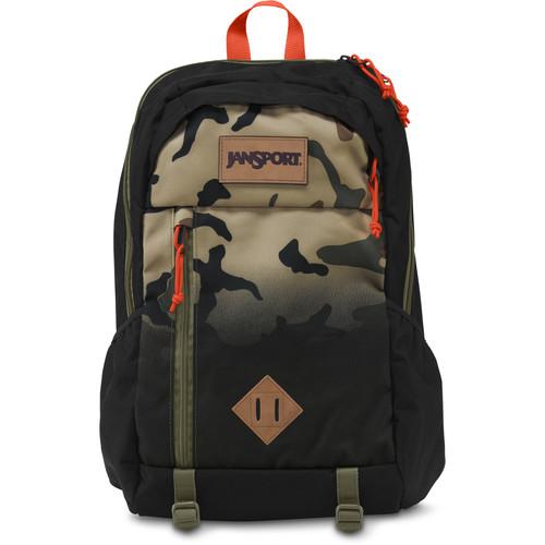 JanSport Fox Hole 25L Backpack (Black Camo Fade) T52M0BL