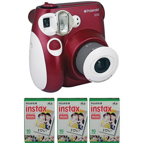 Polaroid 300 Instant Film Camera with Instant Film Kit (Purple)