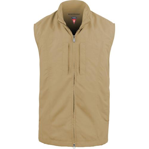 SCOTTeVEST RFID Travel Vest for Men (Large, Khaki) RVMLK