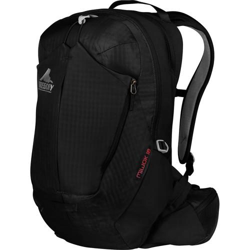 Gregory Miwok 24 Compact Backpack (24 L, Storm Black) GM74518, Gregory, Miwok, 24, Compact, Backpack, 24, L, Storm, Black, GM74518