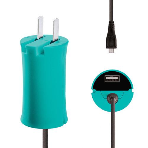 iJOY Micro-USB Wall Charger Set (Blue) WCST- MCLT- BLU