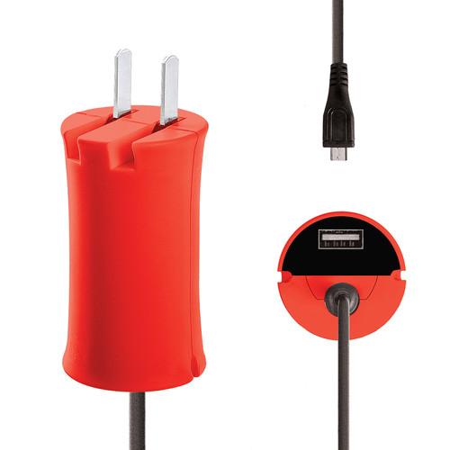 iJOY Micro-USB Wall Charger Set (Red) WCST- MCLT- RED