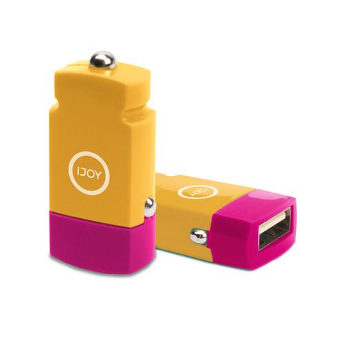 iJOY USB 2.1A Mini Car Charger (Yellow) MINI- YLW, iJOY, USB, 2.1A, Mini, Car, Charger, Yellow, MINI-, YLW,