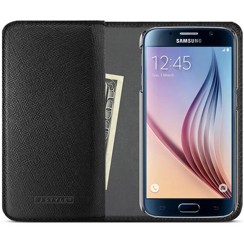 iLuv Jstyle Runway Leather Wallet Case for Galaxy S6 SS6JSTRPN