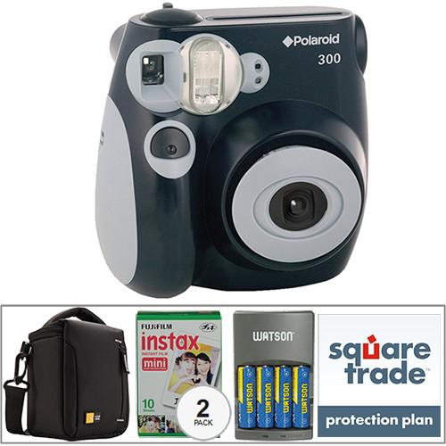 Polaroid Pic-300 Instant Film Camera Basic Kit (Black)