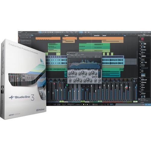 PreSonus Studio One Artist 3 - Audio and S1 ART3.0 MED INSIDE