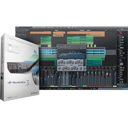 PreSonus Studio One Artist 3 - Audio and S1 ART3.0 MED INSIDE