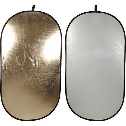 Impact Collapsible Oval Reflector Disc - Soft Gold/White R144174