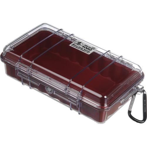 Pelican  1060 Clear Micro Case (Red) 1060-028-100