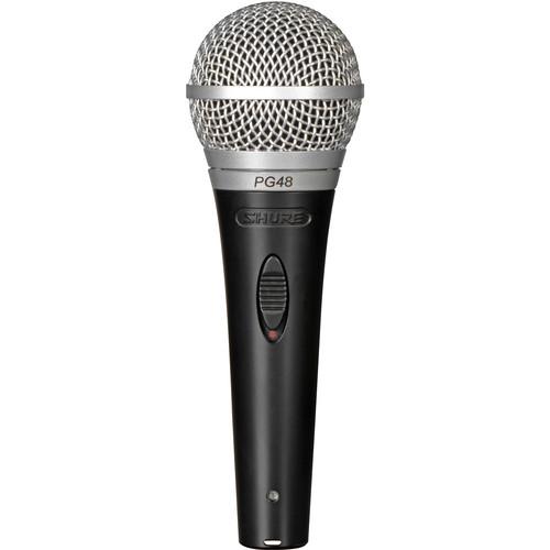 Shure PG48-XLR Cardioid Dynamic Vocal Microphone PG48-XLR, Shure, PG48-XLR, Cardioid, Dynamic, Vocal, Microphone, PG48-XLR,