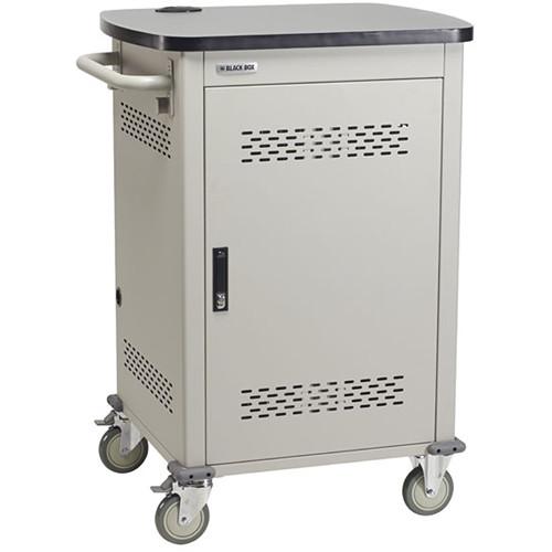Black Box Adjustable-Shelf 30-Slot Charging Cart UCCDM-10-30H, Black, Box, Adjustable-Shelf, 30-Slot, Charging, Cart, UCCDM-10-30H
