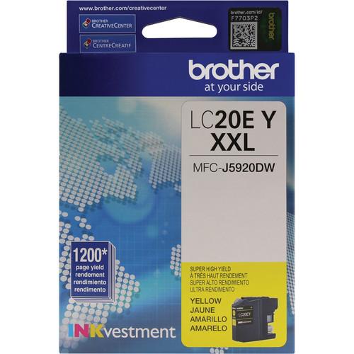 Brother LC20EY INKvestment Super High Yield Yellow Ink LC20EY, Brother, LC20EY, INKvestment, Super, High, Yield, Yellow, Ink, LC20EY