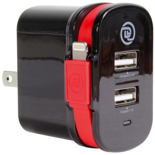DIGITAL TREASURES ChargeIt! Dual Output Wall Charger 09914PG