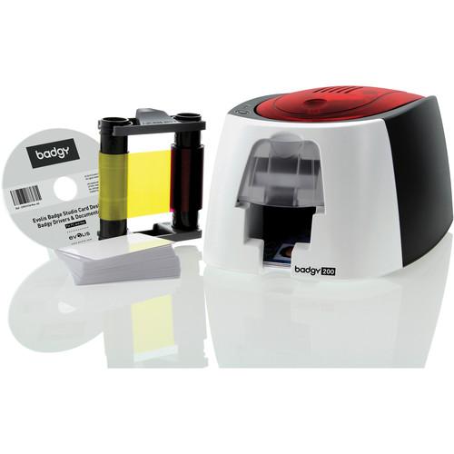 Evolis Badgy100 Single-Sided Card Printer B12U0000RS, Evolis, Badgy100, Single-Sided, Card, Printer, B12U0000RS,