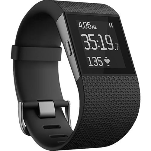 Fitbit Surge GPS Activity Tracking Watch (Large) FB501BKL, Fitbit, Surge, GPS, Activity, Tracking, Watch, Large, FB501BKL,