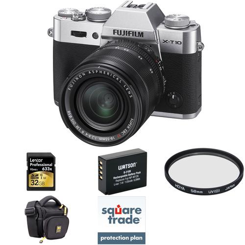 Fujifilm X-T10 Mirrorless Digital Camera with 18-55mm 16471574