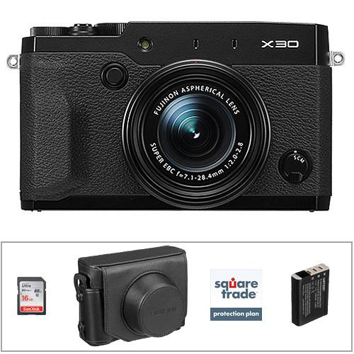 Fujifilm  X30 Digital Camera Deluxe Kit (Black)