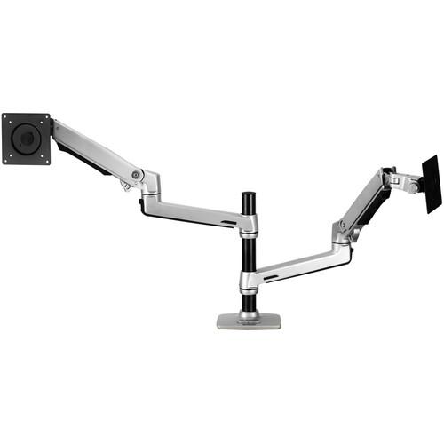 Halter Adjustable Dual Monitor Arm (Silver) MPKFTLT007