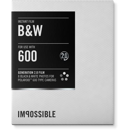 Impossible Black & White 2.0 Instant Film for Polaroid 4155
