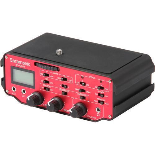 IndiPRO Tools Saramonic SR-AX104 2-Channel XLR Audio SR-AX104, IndiPRO, Tools, Saramonic, SR-AX104, 2-Channel, XLR, Audio, SR-AX104