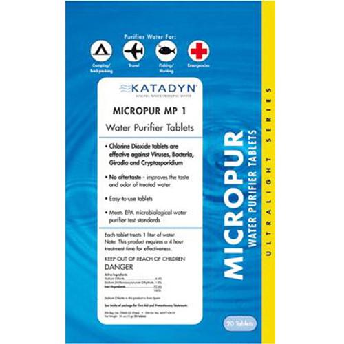 Katadyn Micropur Purification Tablets (20-Pack) 8014996, Katadyn, Micropur, Purification, Tablets, 20-Pack, 8014996,