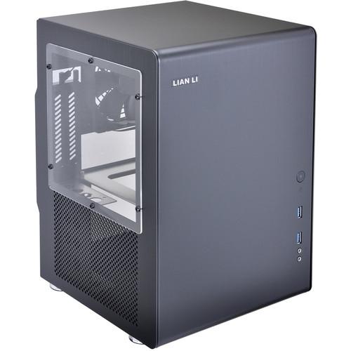 Lian Li PC-Q33B Mini Tower Desktop Case (Black) PC-Q33B