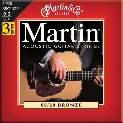 MARTIN Acoustic 80/20 Bronze Guitar Strings (3-Pack) M150PK3, MARTIN, Acoustic, 80/20, Bronze, Guitar, Strings, 3-Pack, M150PK3,