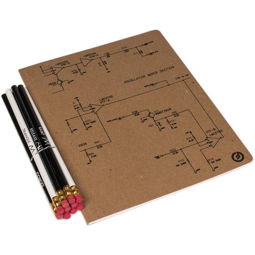Moog Schematic Notebook & Synthesis Pencil ACC-NOTE-SET-02