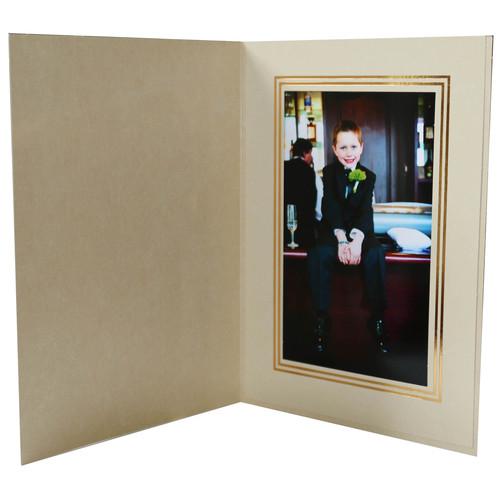 National Photo Folders Black/Gold Premier Photo Folder BGPF810P