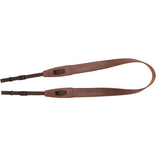 Olympus Premium Leather Neck Strap (Brown) V611038NW000, Olympus, Premium, Leather, Neck, Strap, Brown, V611038NW000,