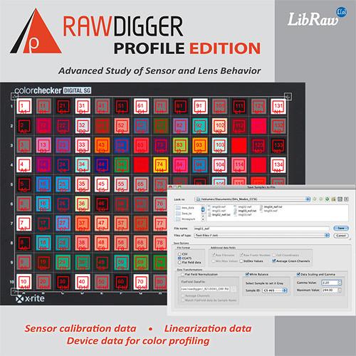 RawDigger RawDigger Software, Research Edition (Download) RD1RE