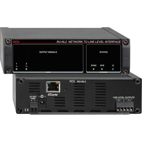 RDL RU-NL4 Network to Line-Level Interface (Four-Channel) RU-NL4