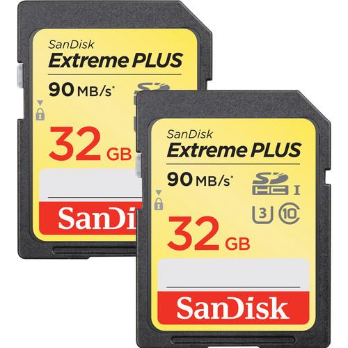 SanDisk 16GB Extreme Plus UHS-I SDHC Memory SDSDXSF-016G-GNCI2