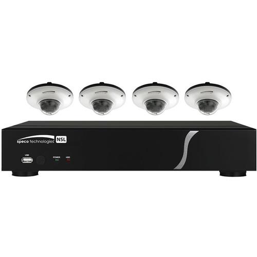 Speco Technologies 8-Channel NVR with 4 Gray ZIPL84D2G