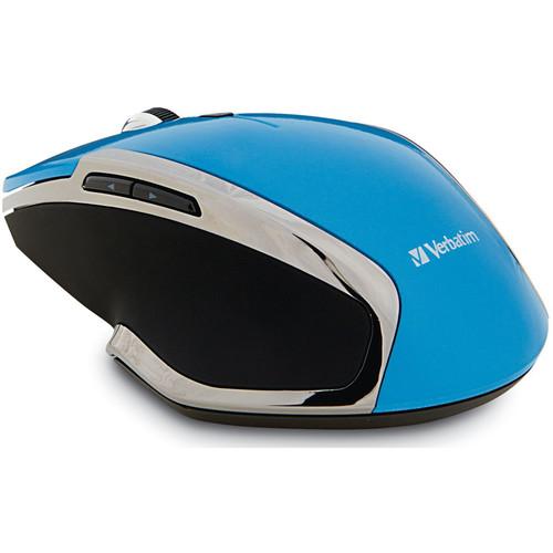 Verbatim Wireless Notebook 6-Button Deluxe Blue LED Mouse 98621, Verbatim, Wireless, Notebook, 6-Button, Deluxe, Blue, LED, Mouse, 98621