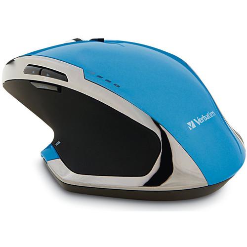 Verbatim Wireless Notebook 8-Button Deluxe Blue LED Mouse 98622, Verbatim, Wireless, Notebook, 8-Button, Deluxe, Blue, LED, Mouse, 98622