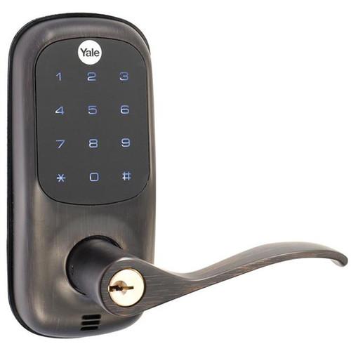 Yale Push-Button Lever Lock with Z-Wave YRL210-ZW-0BP