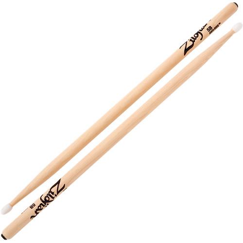 Zildjian 5B Hickory Drumsticks with Tear Drop Nylon Tips 5BNB-1, Zildjian, 5B, Hickory, Drumsticks, with, Tear, Drop, Nylon, Tips, 5BNB-1