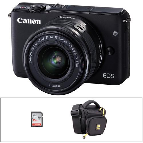 Canon EOS M10 Mirrorless Digital Camera with 15-45mm 0584C011