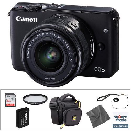 Canon EOS M10 Mirrorless Digital Camera with 15-45mm 0584C011