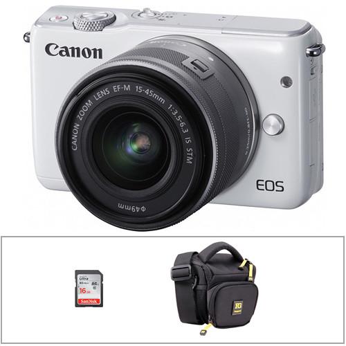 Canon EOS M10 Mirrorless Digital Camera with 15-45mm 0584C031, Canon, EOS, M10, Mirrorless, Digital, Camera, with, 15-45mm, 0584C031