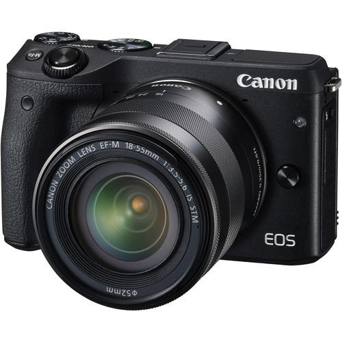 Canon EOS M3 Mirrorless Digital Camera with 18-55mm 9694B011, Canon, EOS, M3, Mirrorless, Digital, Camera, with, 18-55mm, 9694B011,