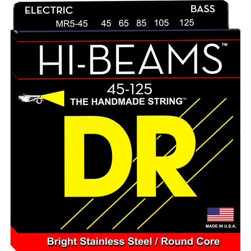 DR Strings Hi-Beam Stainless Steel Electric Bass Guitar MR-45
