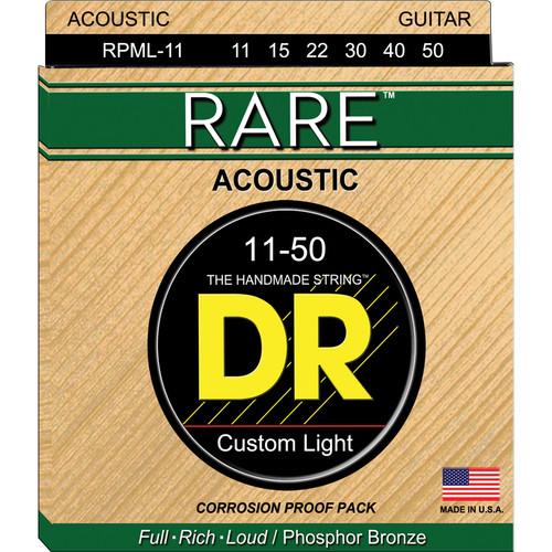 DR Strings Rare Phosphor Bronze Acoustic Guitar Strings RPML-11, DR, Strings, Rare, Phosphor, Bronze, Acoustic, Guitar, Strings, RPML-11