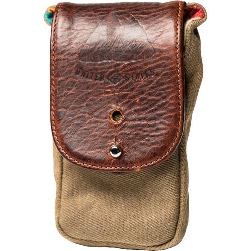 HoldFast Gear Sightseer Cell Pouch (Navy/Chestnut) SCP01-NV