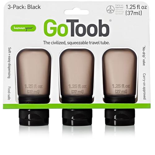 HUMANGEAR GoToob 3-Pack 1.25 oz Squeezable Travel Tubes HG-0182, HUMANGEAR, GoToob, 3-Pack, 1.25, oz, Squeezable, Travel, Tubes, HG-0182