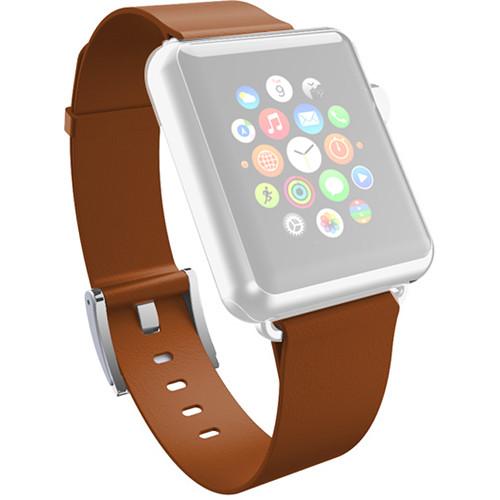 Incipio Premium Leather Band for Apple Watch WBND-001-CHSTNT